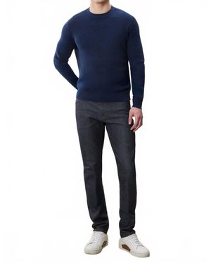 Robert Barakett Watertown Long Sleeve Crewneck Sweater - Blue
