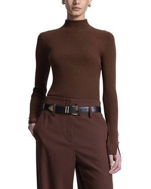 A.L.C. Jett Wool-Blend Top - Brown