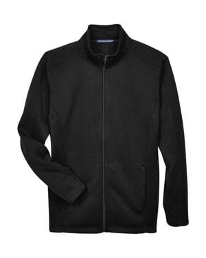 Devon & Jones Bristol Full-Zip Sweater Fleece Jacket - Black
