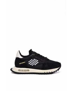 Be Positive Leather/Polyester Sneakers - Black