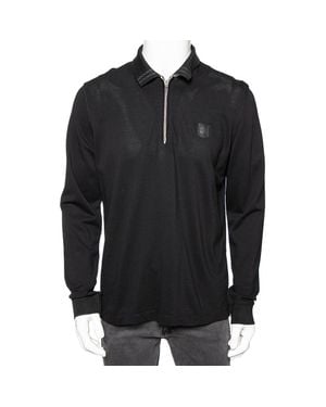 BOSS Pima Cotton Long Sleeve T-Shirt - Black