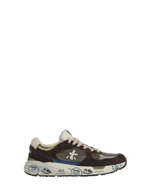 Premiata Mase25 Suede Inserts Sneakers - Black