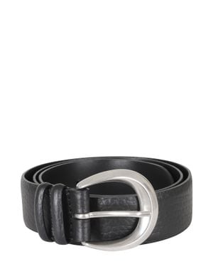 Orciani Classica Soft Soft Calf Leather Belt - Black