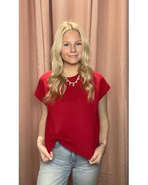 Jodifil In A Pinch Short Sleeve Sweater - Red