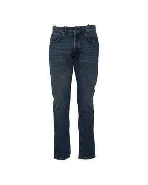 PT01 Breakbeat Heavy Cotton Denim Straight-Leg Jeans - Blue
