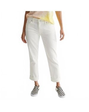 Lucky Brand Mid Rise Sweet Crop Jean - White