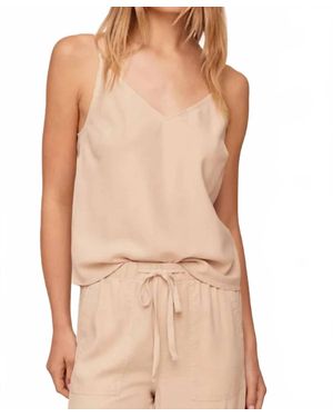 Bella Dahl Clean Cami V-Neck Top - Natural