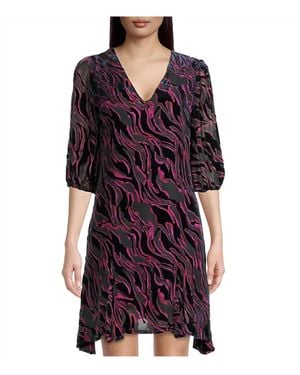 Johnny Was Aphrodite Mini Dress - Purple