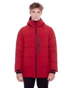 Alpine North Banff Vegan Down (Recycled) Mid-Weight Quilted Puffer Jacket - Red