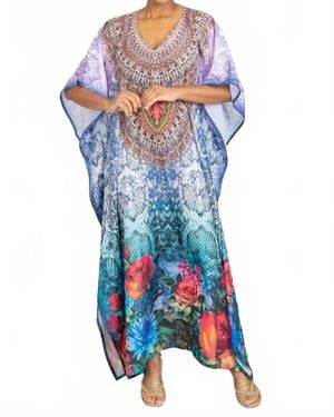 Etcetera Kaftan Dress - Blue
