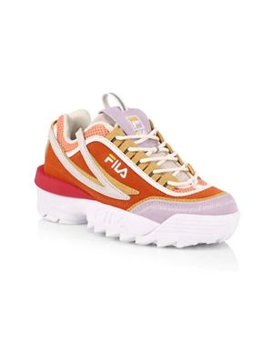 Fila Heritage Disruptor Ii Exp Chunky Leather Sneakers - White