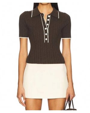 Anna Quan Zora Button Top - Black