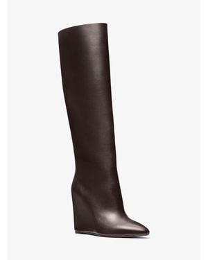 Michael Kors Jodi Leather Tall Boot - Black