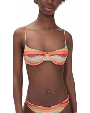 Ramy Brook Mona Bikini Top - Red