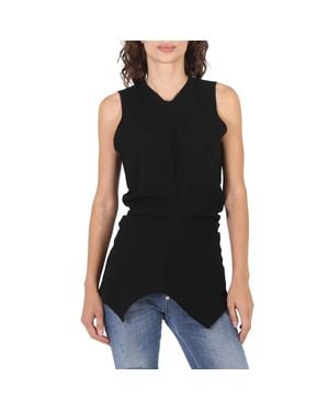 Proenza Schouler Ladies Textured Crepe Sleeveless Top, Brand Size 0 - Black