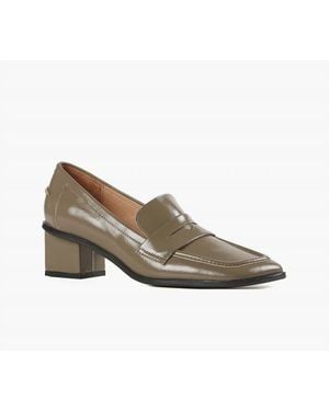 All Black Princess Angle Loafer - Gray