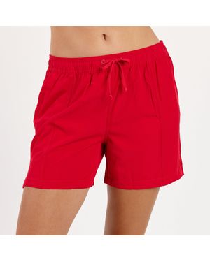 Calypsa 4" Board Shorts - Red