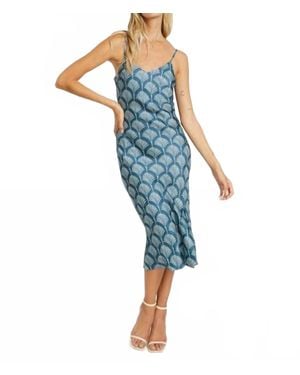 Caballero Skye Midi Dress - Blue