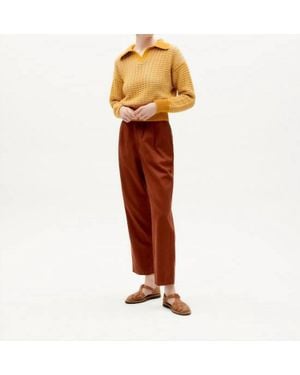 Thinking Mu Hemp Rina Pants - Red