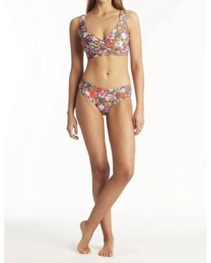 Sea Level Parkland Mid Bikini Pant - Natural