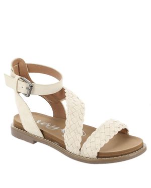 Very G Sylvie Braided Strap Sandal - Natural