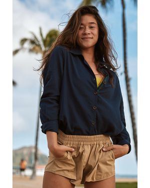 Ansea The Gauze Button Down Shirt - Blue