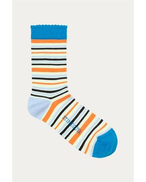 Stine Goya Iggy Multistripe Socks - Blue