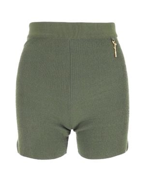 Jacquemus Le Short Pralu Knit Shorts - Green