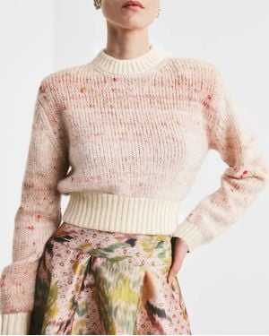 byTiMo Melange Knit Sweater - Natural