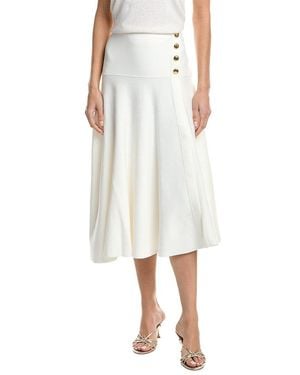 3.1 Phillip Lim Tech Milano Flare Skirt - White