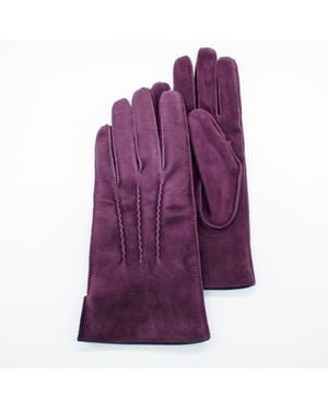 Portolano Suede Gloves - Purple