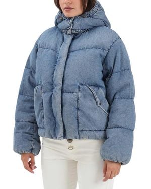 Levi's Light Cotton Denim Down Jacket - Blue