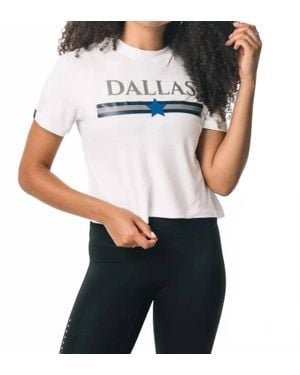 KADYLUXE Dallas Cowboys Gucci Inspired Crop Tee - White