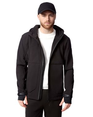 Alpine North Tofino Fleece Lined Softshell Windbreaker - Black