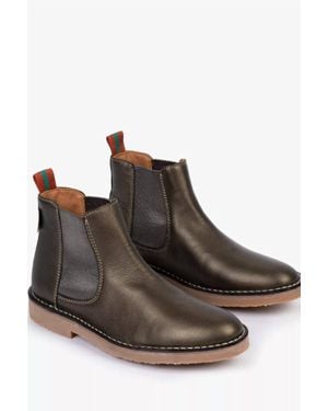 Penelope Chilvers Rambla Metallic Leather Boot - Brown