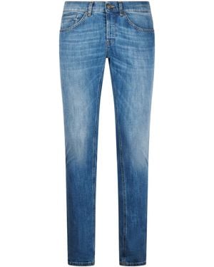 Dondup Tailored Five-Pocket Denim Pants With Slight Stretch - Blue