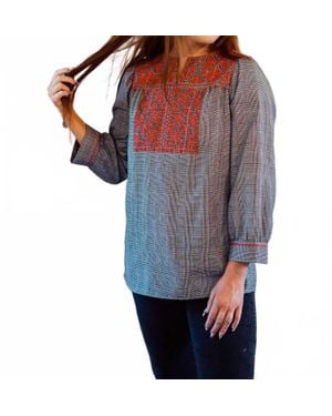 Layerz Clothing Mabel Long Sleeve Top - Gray