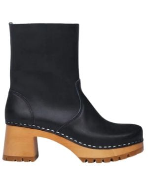 Swedish Hasbeens Plain Boot - Blue