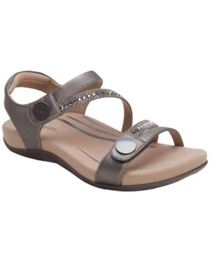 Aetrex Jess Adjustable Quarter Strap Sandals - Multicolor