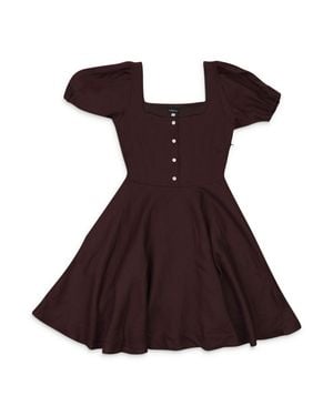 CALLIPYGIAN Linen?Button?Down Mini Dress - Red