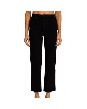 ASKK NY Slim Crop Wide Leg Jean - Black
