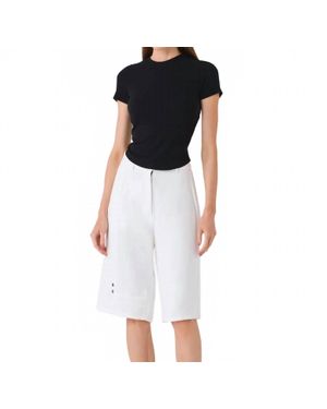 IN/ONE Imani Ruched Back Tee - Black