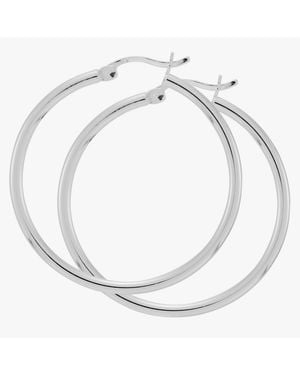 Silpada Downtown Taste Tube Hoop Earrings - White