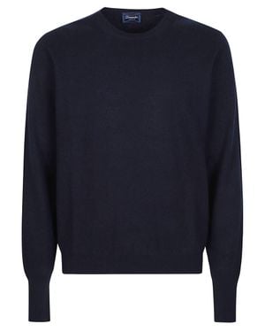 Drumohr Cashmere Round-Neck Sweater - Blue