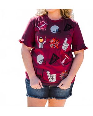 Layerz Clothing Friday Night Lights Tee - Pink