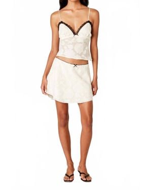Nia Tiny Skort - White