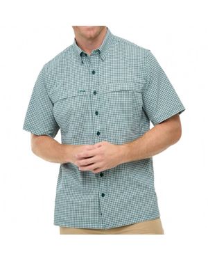 GameGuard Mallard Short Sleeve Tekcheck Shirt - Blue