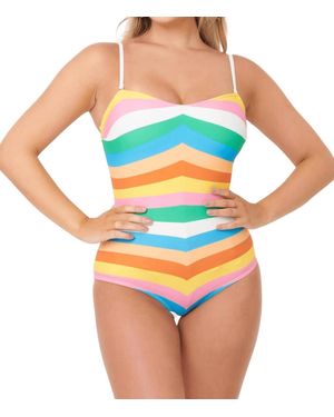 Unique Vintage Barbara One Piece Swimsuit - Blue