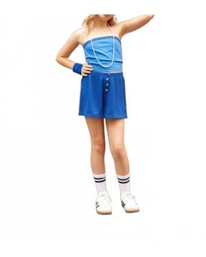 Theme Alexa Camp Tube Top - Blue