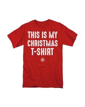 Gildan This Is My Christmas T-Shirt Adult T-Shirt - Red